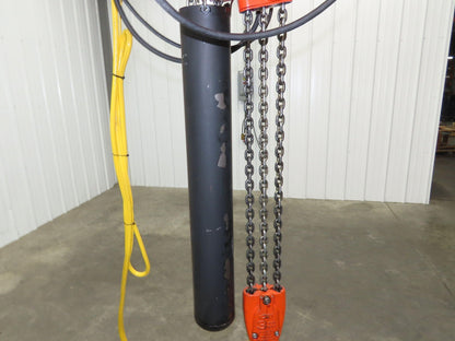 CM Lodestar RT2 3 Ton Electric Chain Hoist 13' Lift 2 Speed 635 Power Trolley