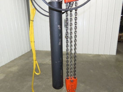 CM Lodestar RT2 3 Ton Electric Chain Hoist 13' Lift 2 Speed 635 Power Trolley