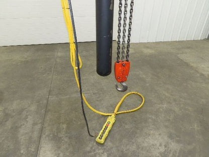 CM Lodestar RT2 3 Ton Electric Chain Hoist 13' Lift 2 Speed 635 Power Trolley