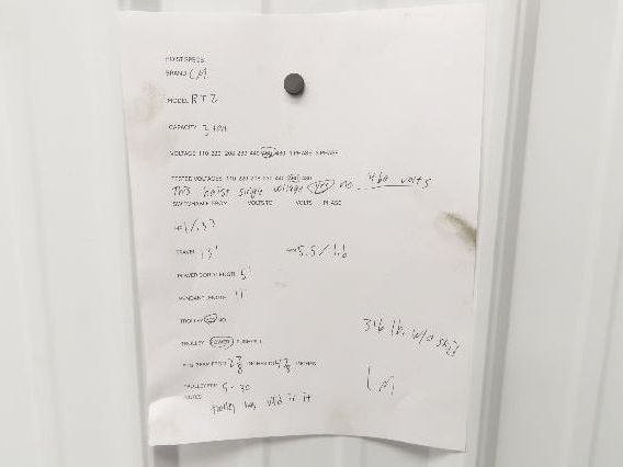 CM Lodestar RT2 3 Ton Electric Chain Hoist 13' Lift 2 Speed 635 Power Trolley