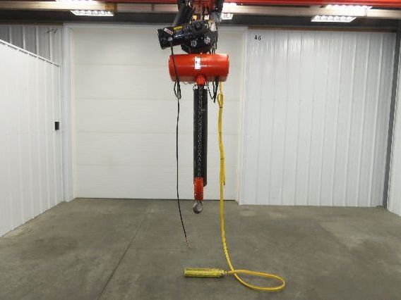CM Lodestar RT2 3 Ton Electric Chain Hoist 13' Lift 2 Speed 635 Power Trolley