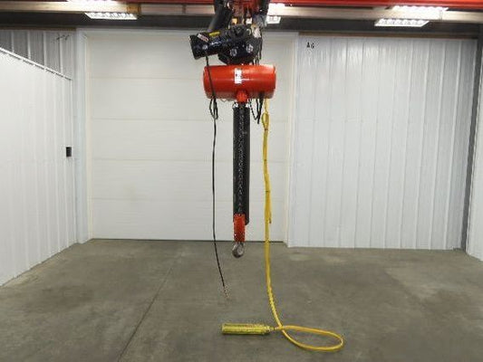 CM Lodestar RT2 3 Ton Electric Chain Hoist 13' Lift 2 Speed 635 Power Trolley