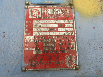 Hansen Transmission RLD43 ANN 90 Gear Reducer 88.5:1 Gearbox 53Hp 19.8 RPM