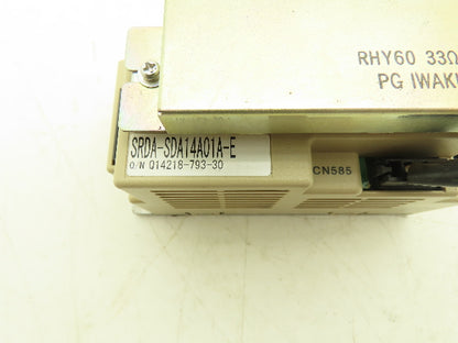 Yaskawa SRDA-SDA14A01A-E Servo Amplifier Ver 0100 DX100 DX200 6A Cont 14A Max