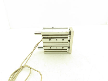 SMC Pneumatic Slide Bearing Guided Air Cylinder 25mm Bore 50mm Stroke