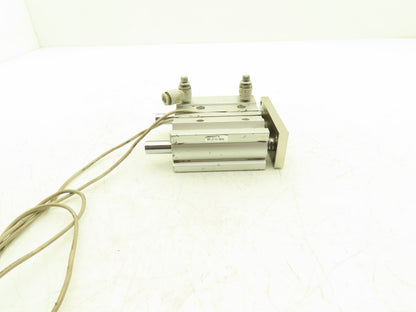 SMC Pneumatic Slide Bearing Guided Air Cylinder 25mm Bore 50mm Stroke