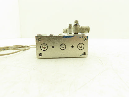 SMC Pneumatic Slide Bearing Guided Air Cylinder 25mm Bore 50mm Stroke