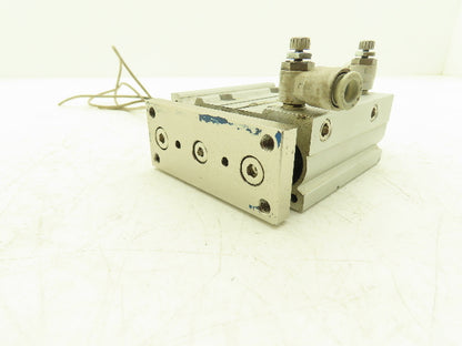 SMC Pneumatic Slide Bearing Guided Air Cylinder 25mm Bore 50mm Stroke