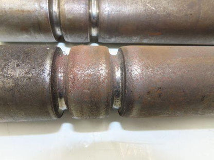 Curve Conveyor Tapered Roller 39"BF Grooved Galvanized Steel 7/16" Hex  Lot of 7