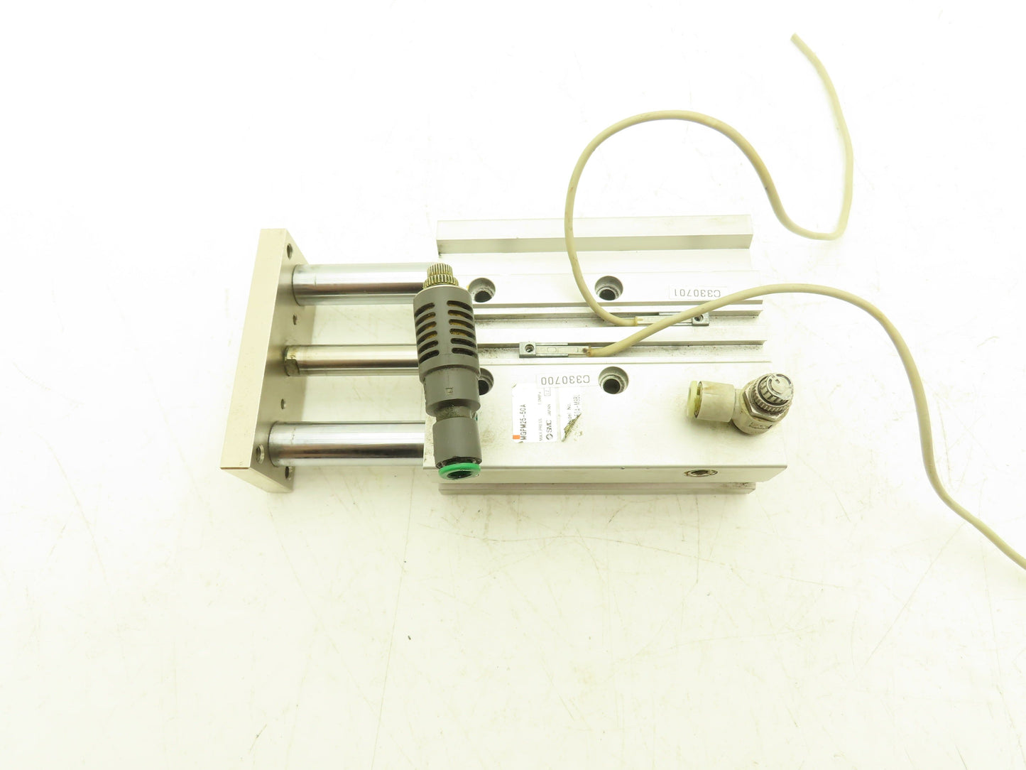 SMC Pneumatic Slide Bearing Guided Air Cylinder 25mm Bore 50mm Stroke