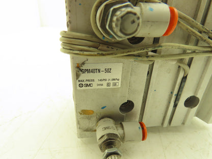 SMC Pneumatic Slide Bearing Guided Air Cylinder 40mm Bore 50mm Stroke