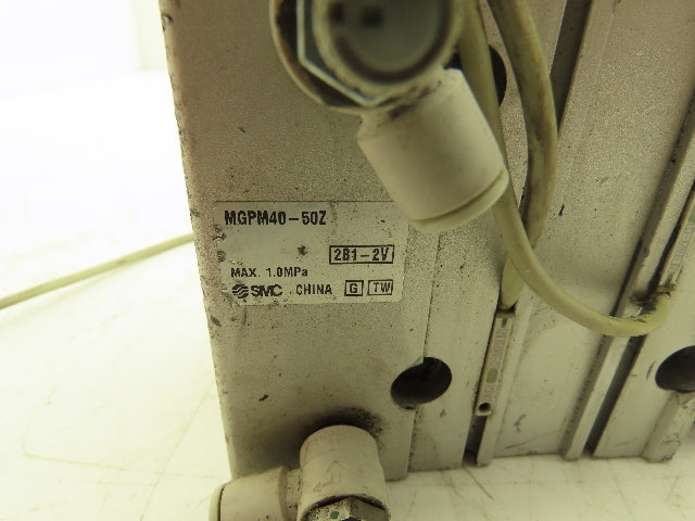 SMC Pneumatic Slide Bearing Guided Air Cylinder 40mm Bore 50mm Stroke