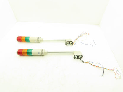 PatLite 4/4X/13 Signal Light Stack Tower Red Orange Green 24V AC/DC Lot of 2