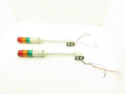 PatLite 4/4X/13 Signal Light Stack Tower Red Orange Green 24V AC/DC Lot of 2