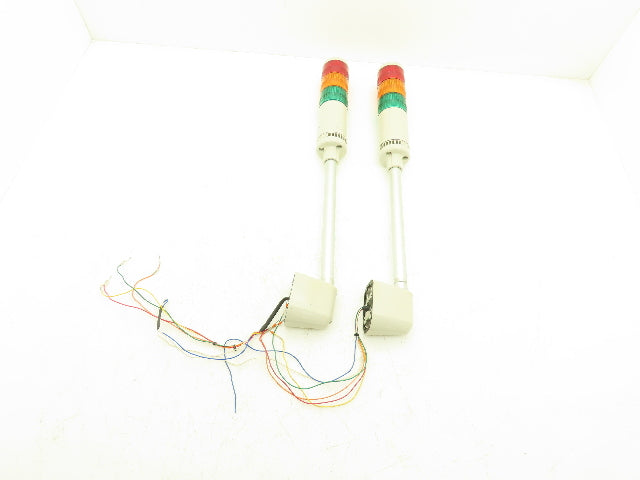 PatLite 4/4X/13 Signal Light Stack Tower Red Orange Green 24V AC/DC Lot of 2