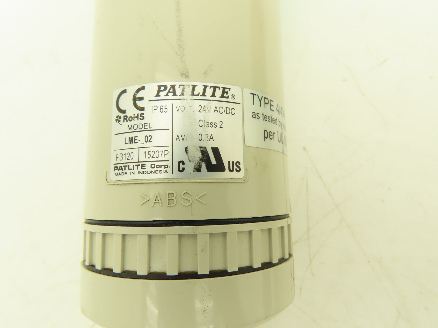 PatLite 4/4X/13 Signal Light Stack Tower Red Orange Green 24V AC/DC Lot of 2