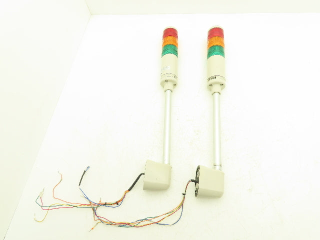 PatLite 4/4X/13 Signal Light Stack Tower Red Orange Green 24V AC/DC Lot of 2