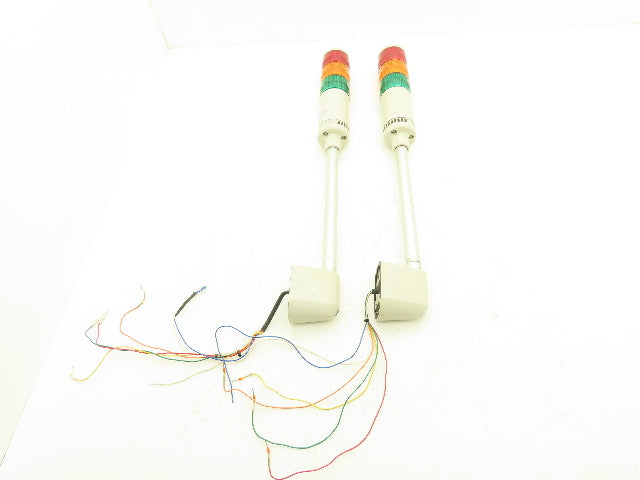 PatLite 4/4X/13 Signal Light Stack Tower Red Orange Green 24V AC/DC Lot of 2