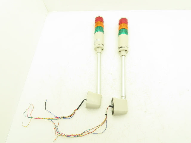 PatLite 4/4X/13 Signal Light Stack Tower Red Orange Green 24V AC/DC Lot of 2