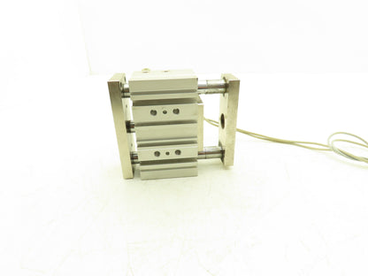 SMC Pneumatic Slide Bearing Guided Air Cylinder 40mm Bore 25mm Stroke