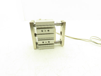 SMC Pneumatic Slide Bearing Guided Air Cylinder 40mm Bore 25mm Stroke