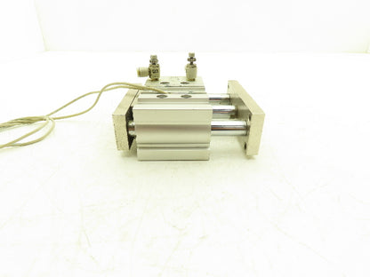 SMC Pneumatic Slide Bearing Guided Air Cylinder 40mm Bore 25mm Stroke