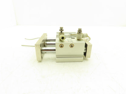 SMC Pneumatic Slide Bearing Guided Air Cylinder 40mm Bore 25mm Stroke