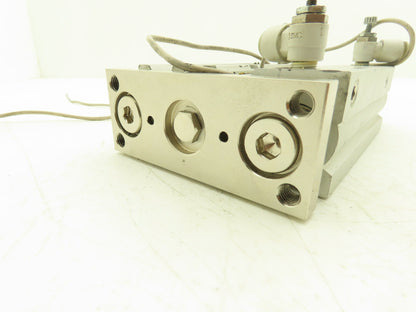 SMC Pneumatic Slide Bearing Guided Air Cylinder 32mm Bore 100mm Stroke