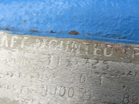 Morse 315 Shaft Mount Gear Reducer 25:1 Ratio 60Hp 70 RPM