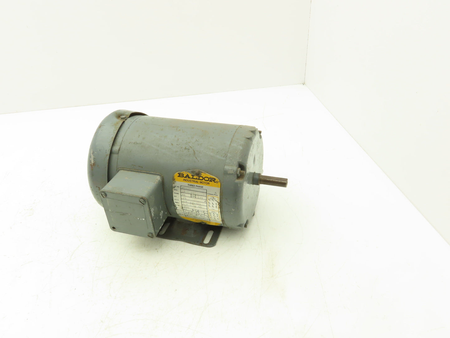 Baldor 34-4-895 AC Motor 1/4Hp 1725rpm 3Ph 230/460v 48 Frame TEFC