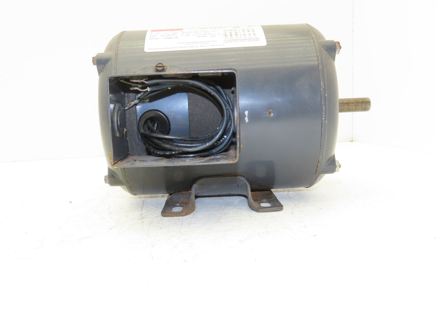 Dayton P55BPZ-756 3N349D AC Motor 1/4Hp 1725rpm 3Ph 230/460v 48 Frame