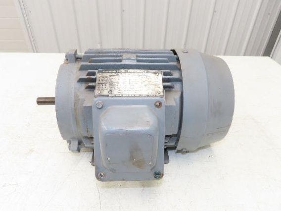 Toshiba B0016FLF2AOZ AC Motor 1Hp 1145rpm 3Ph 230/460v 56H Frame TEFC
