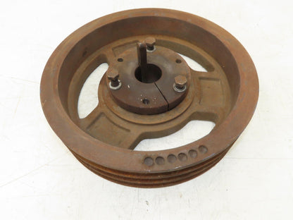 3-Groove C 0.88" V-Belt Pulley Sheave R1 Taper Bushed 14.5" OD 1-15/16" Bore