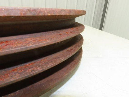3-Groove C 0.88" V-Belt Pulley Sheave R1 Taper Bushed 14.5" OD 1-15/16" Bore