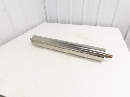 Hytrol 4"x 26.25" Steel Take-up Pulley for 30" Conveyor 1" Shaft Dia