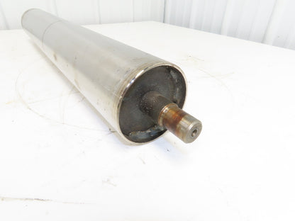 Hytrol 4"x 26.25" Steel Take-up Pulley for 30" Conveyor 1" Shaft Dia