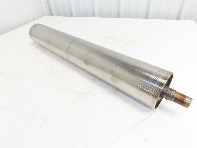 Hytrol 4"x 26.25" Steel Take-up Pulley for 30" Conveyor 1" Shaft Dia