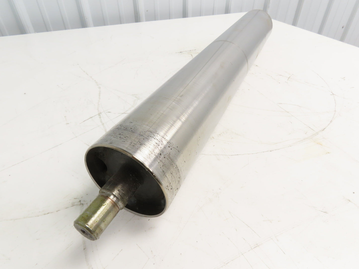 Hytrol 4"x 26.25" Steel Take-up Pulley for 30" Conveyor 1" Shaft Dia