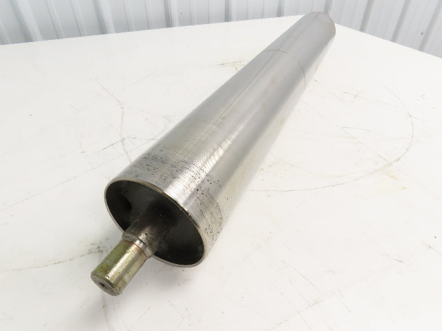 Hytrol 4"x 26.25" Steel Take-up Pulley for 30" Conveyor 1" Shaft Dia