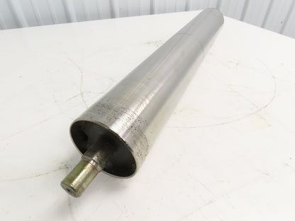 Hytrol 4"x 26.25" Steel Take-up Pulley for 30" Conveyor 1" Shaft Dia