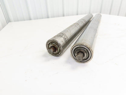 Hytrol 2-5/8" Snub Idler Roller 30" Hytrol Conveyor 27"BF 11/16" Hex Lot of 2