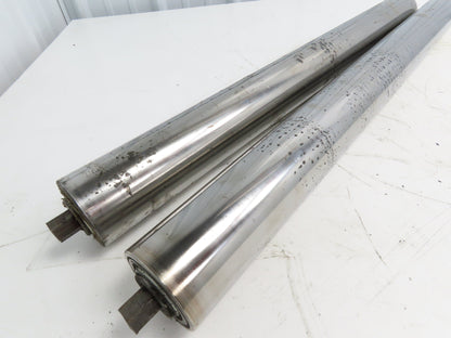 Hytrol 2-5/8" Snub Idler Roller 30" Hytrol Conveyor 27"BF 11/16" Hex Lot of 2