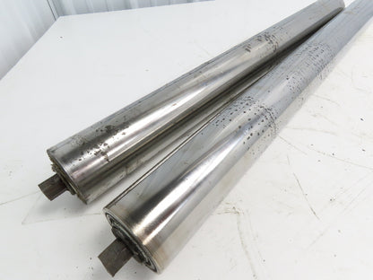 Hytrol 2-5/8" Snub Idler Roller 30" Hytrol Conveyor 27"BF 11/16" Hex Lot of 2