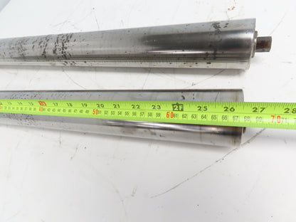 Hytrol 2-5/8" Snub Idler Roller 30" Hytrol Conveyor 27"BF 11/16" Hex Lot of 2