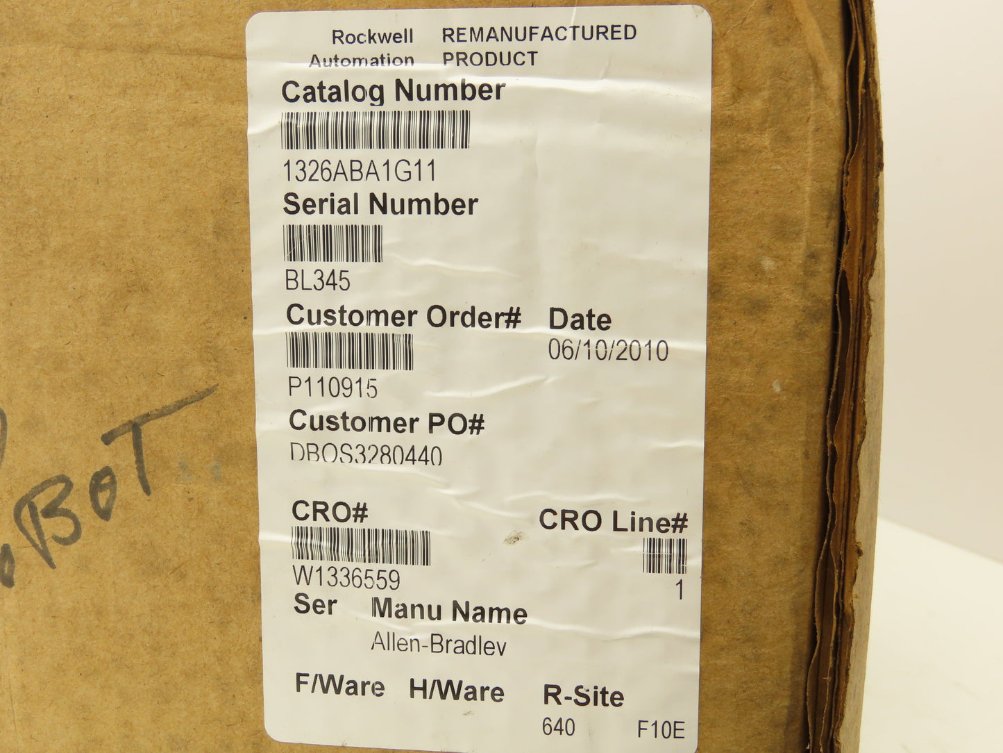 Allen Bradley 1326AB-A1G-11 AC Servo Motor 5000rpm 230v 3Ph 0-250Hz