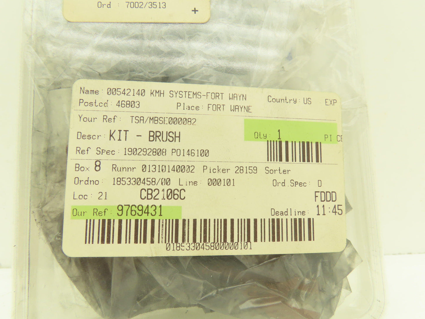 CAT 9769431 Motor Brush Kit 1/2"x1-1/8"x1-1/2"