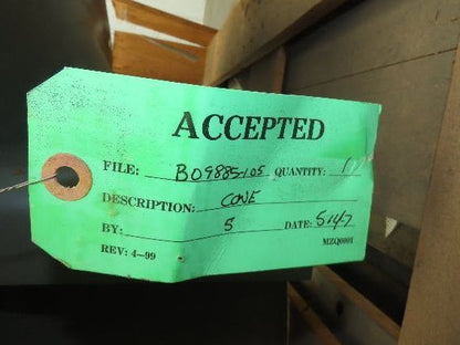 New York 33 Blower Inlet Cone Size 33 PLR Acousta Foil 22" ID 39-3/4" OD