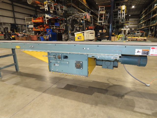 Hytrol 18"x 110' 4" Slider Bed Conveyor 16" Belt 2Hp 230/460V Center Drive 52fpm