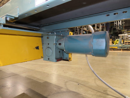 Hytrol 18"x 110' 4" Slider Bed Conveyor 16" Belt 2Hp 230/460V Center Drive 52fpm