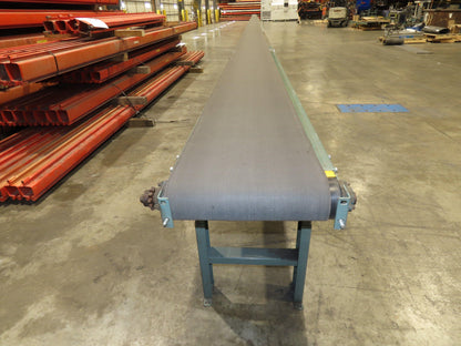 Hytrol 18"x 110' 4" Slider Bed Conveyor 16" Belt 2Hp 230/460V Center Drive 52fpm
